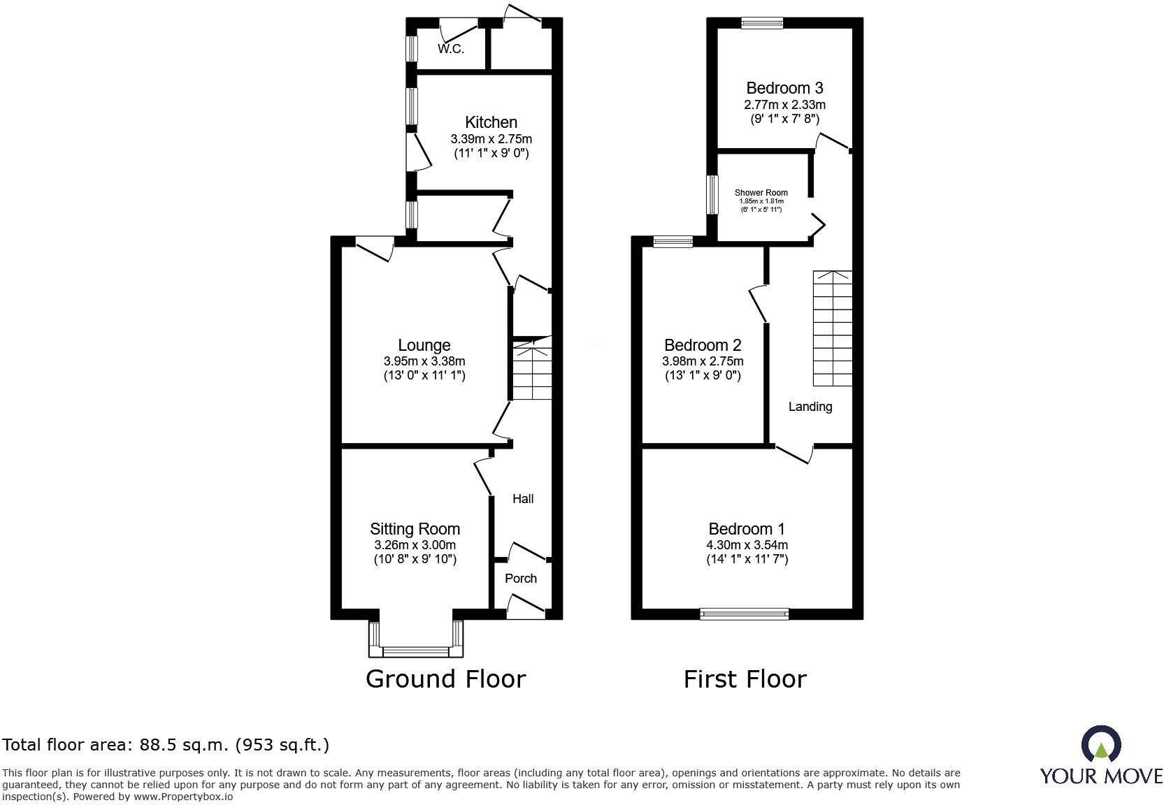 Raby Road, Wheatley, Doncaster, South Yorkshire, DN2 floorplan