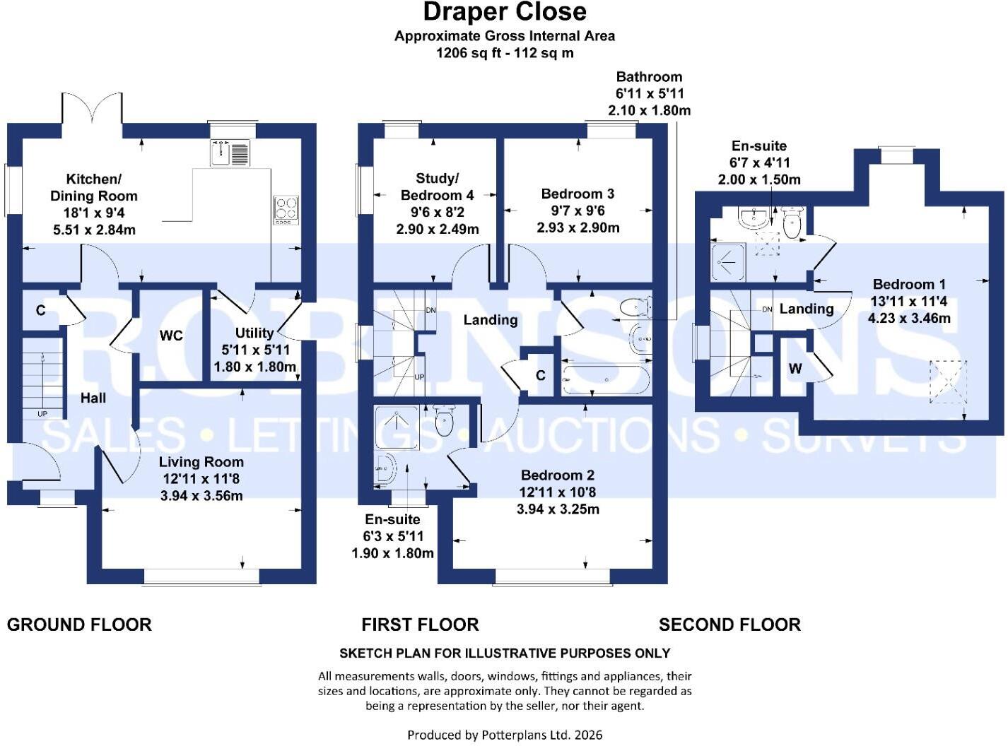 Draper Close, Sacriston, Durham floorplan