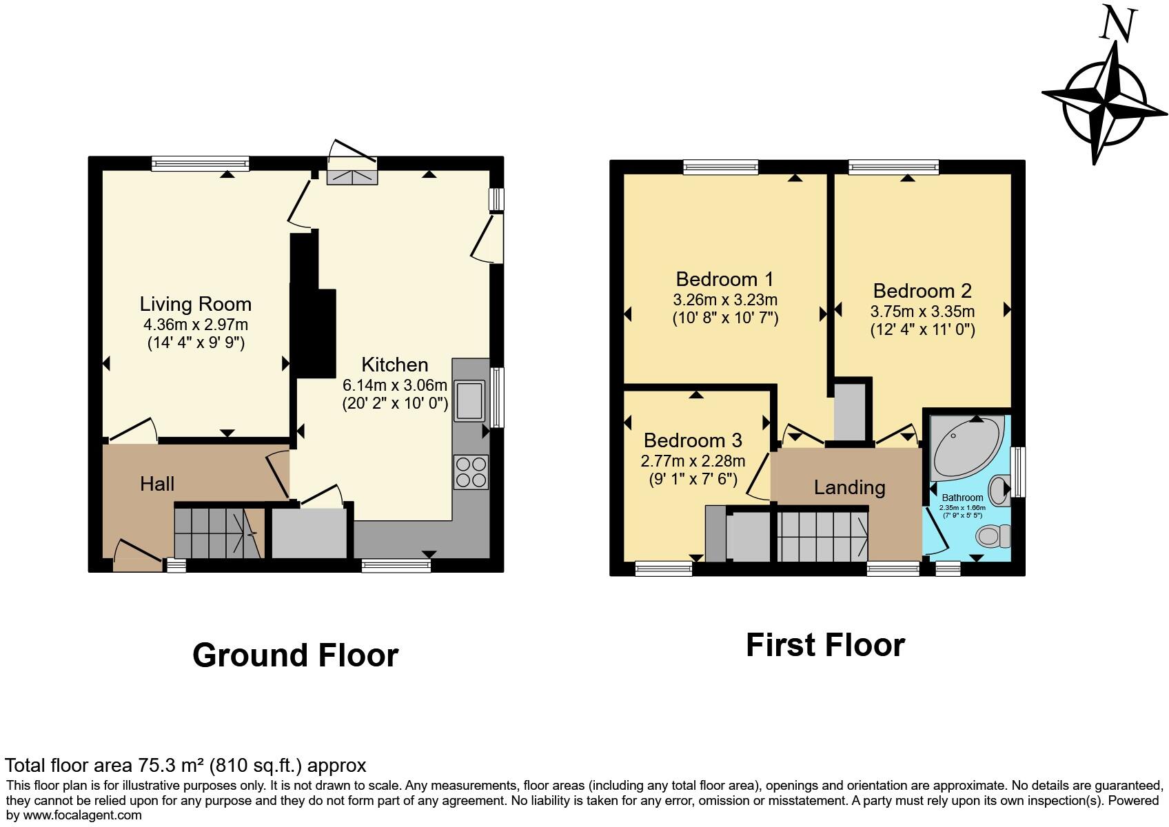 Hollywell Close, Rawmarsh, Rotherham, S62 floorplan