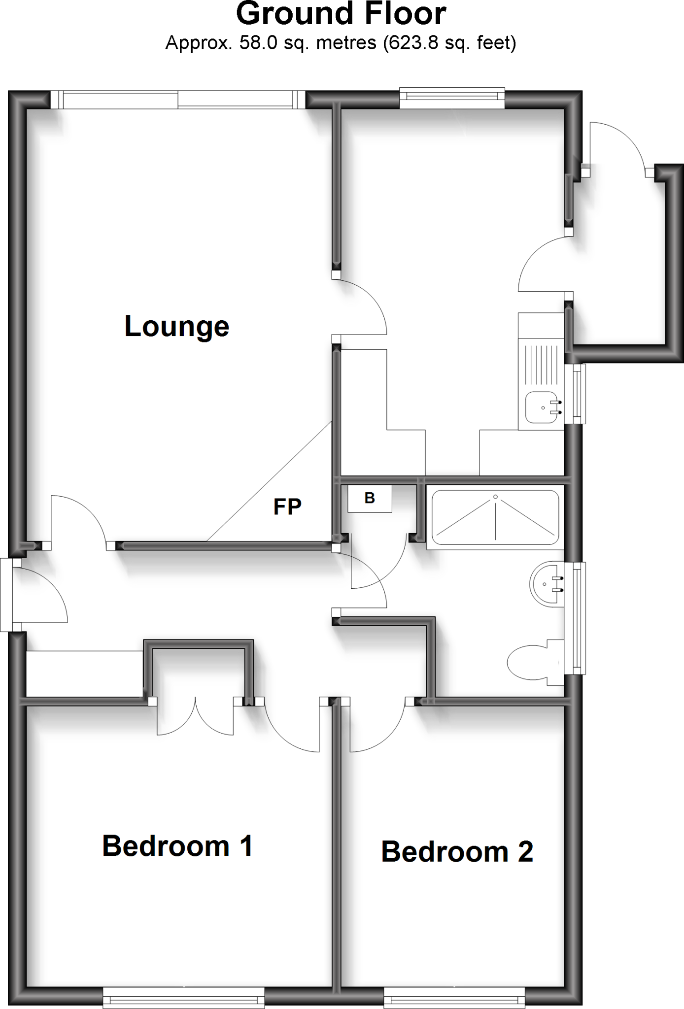 The Freedown, St. Margarets-At-Cliffe, Dover, Kent floorplan