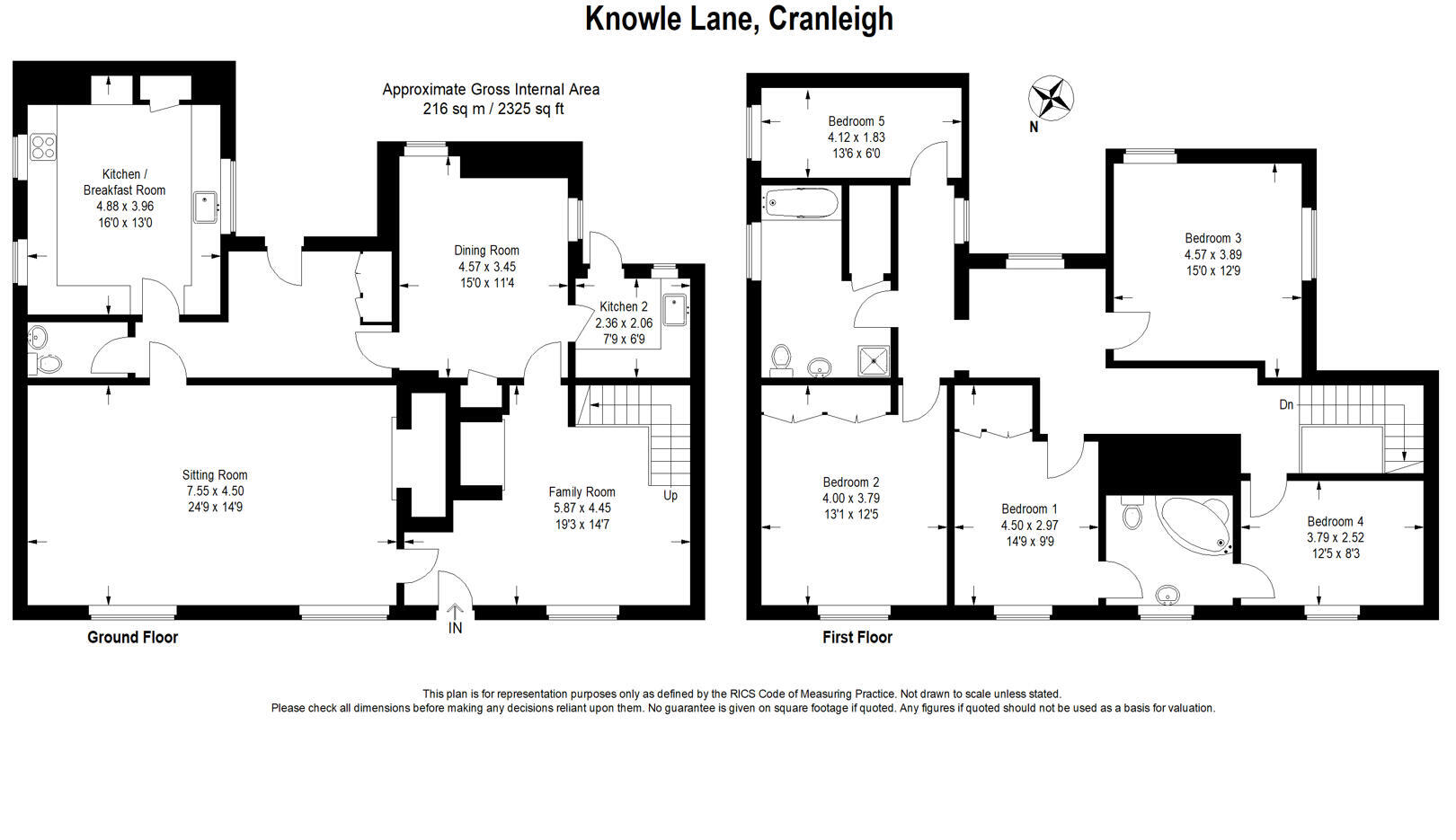 Knowle Lane, Cranleigh floorplan