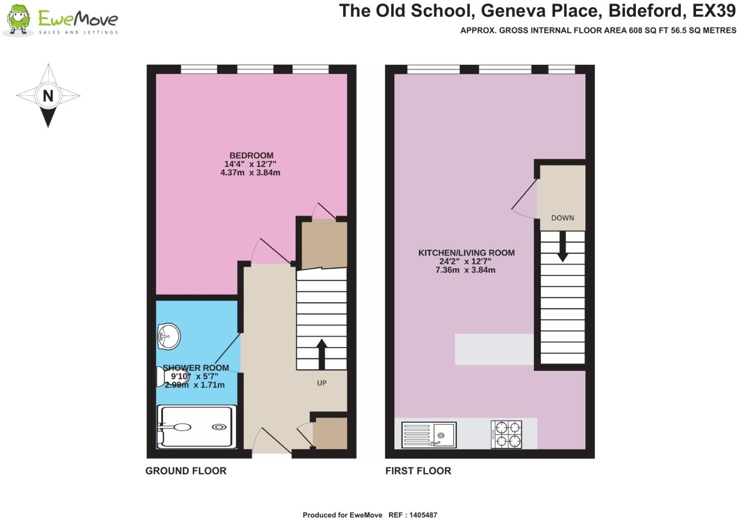 The Old School, Geneva Place, Bideford, Devon, EX39 floorplan