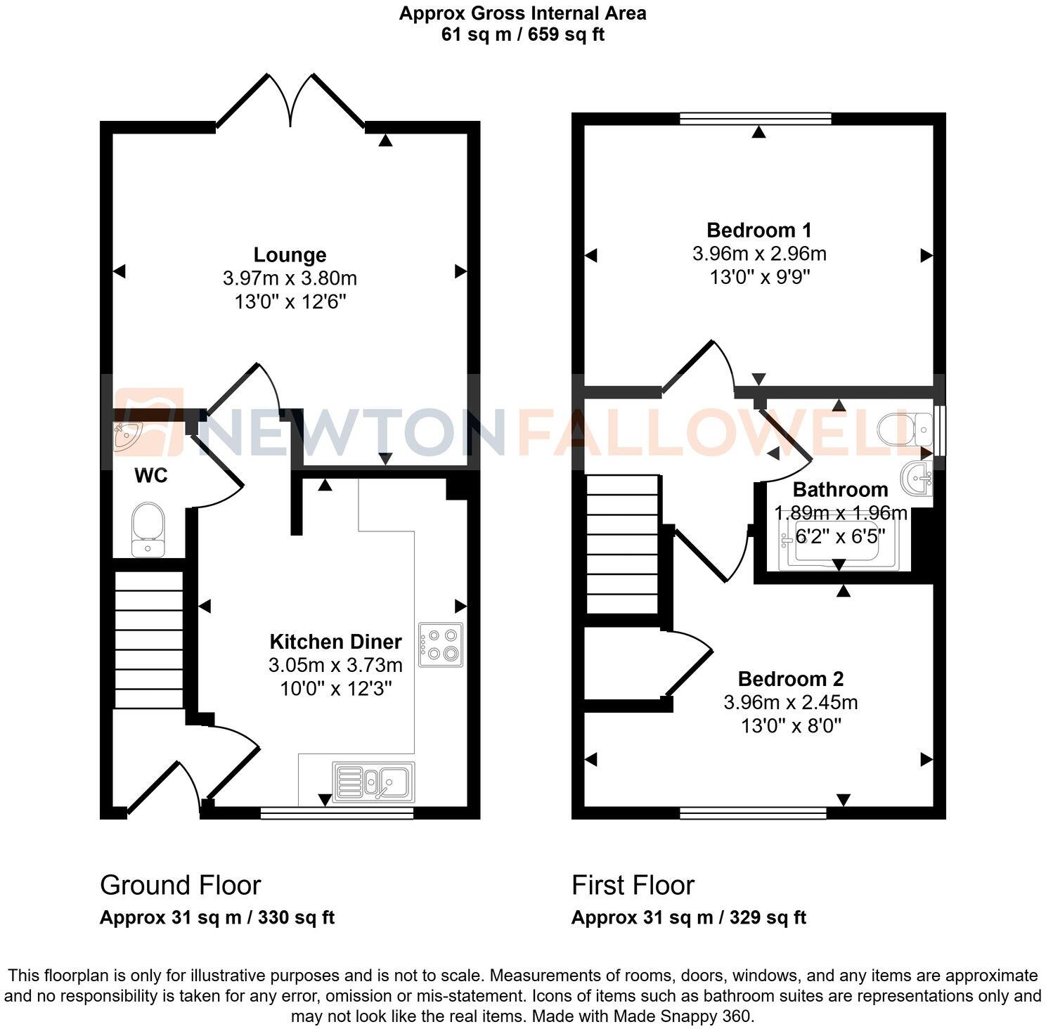 Damson Drive, Peterborough, PE1 floorplan