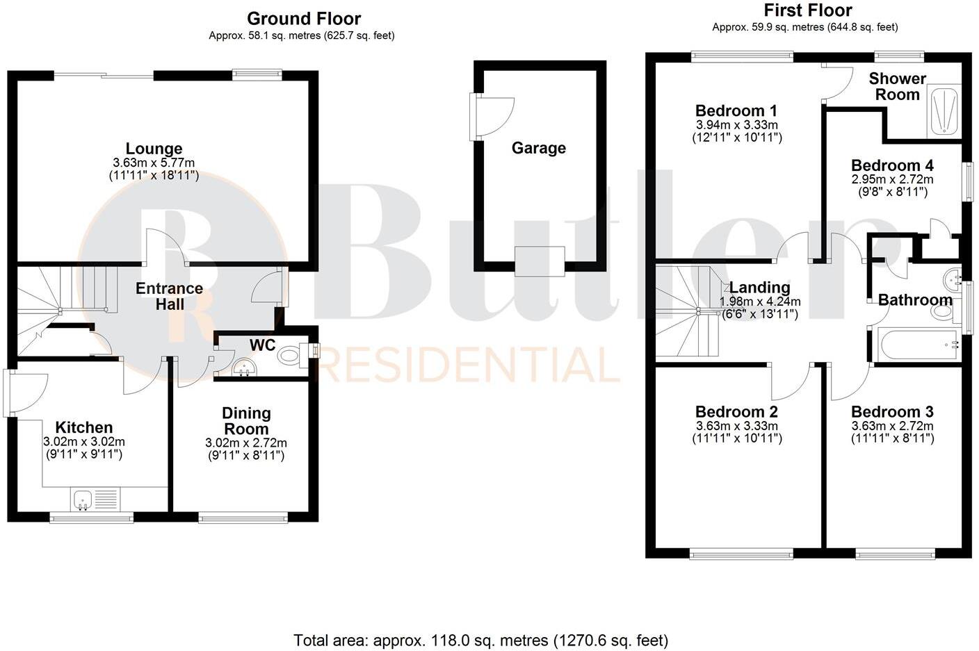 Town Orchard, Southoe, St. Neots floorplan