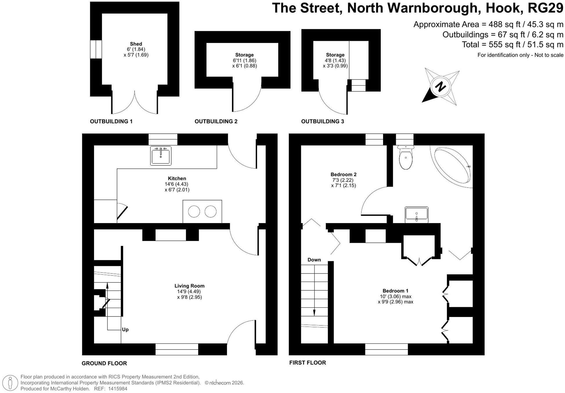 The Street, North Warnborough, RG29 floorplan