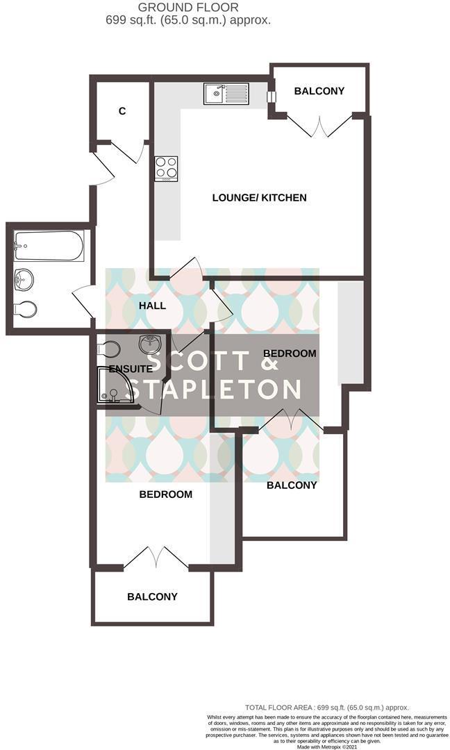 St James Court, 41 Grand Parade, Leigh-On-Sea floorplan