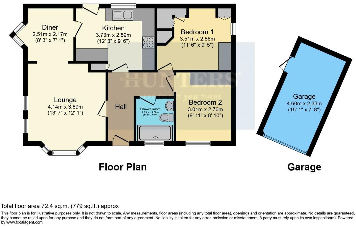 Pleasant Avenue, Acaster Malbis, York, YO23 2TU floorplan