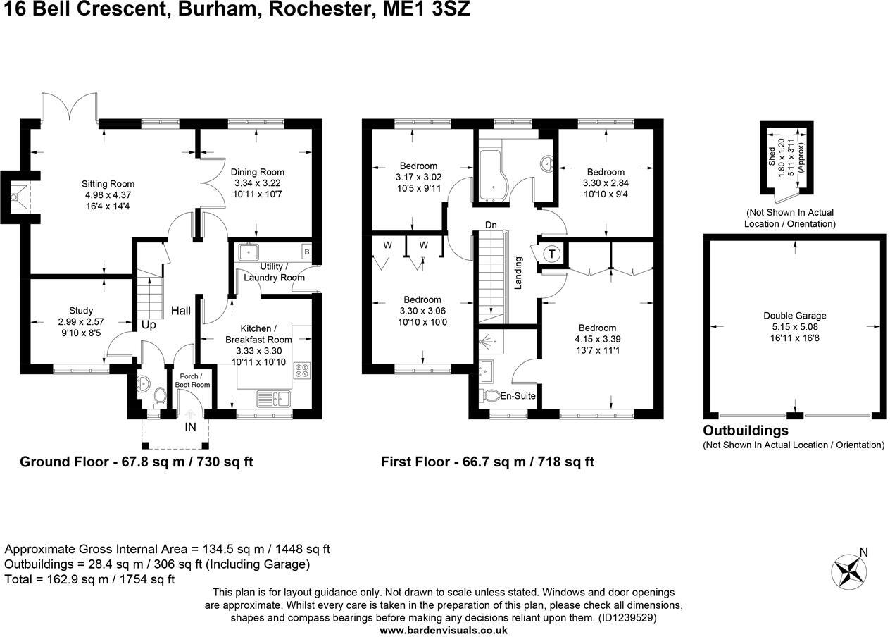 Bell Crescent, Burham floorplan