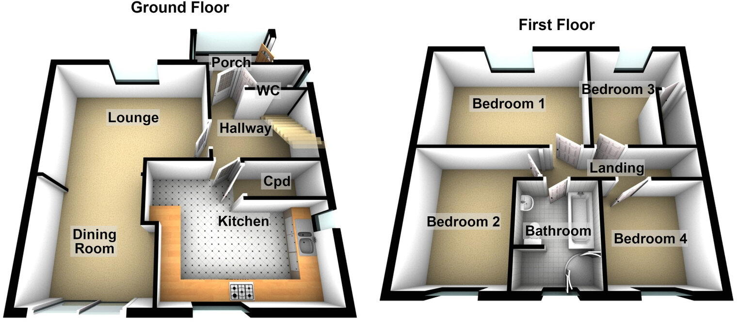 36 Keswick Avenue, Oldham OL8 2LD floorplan