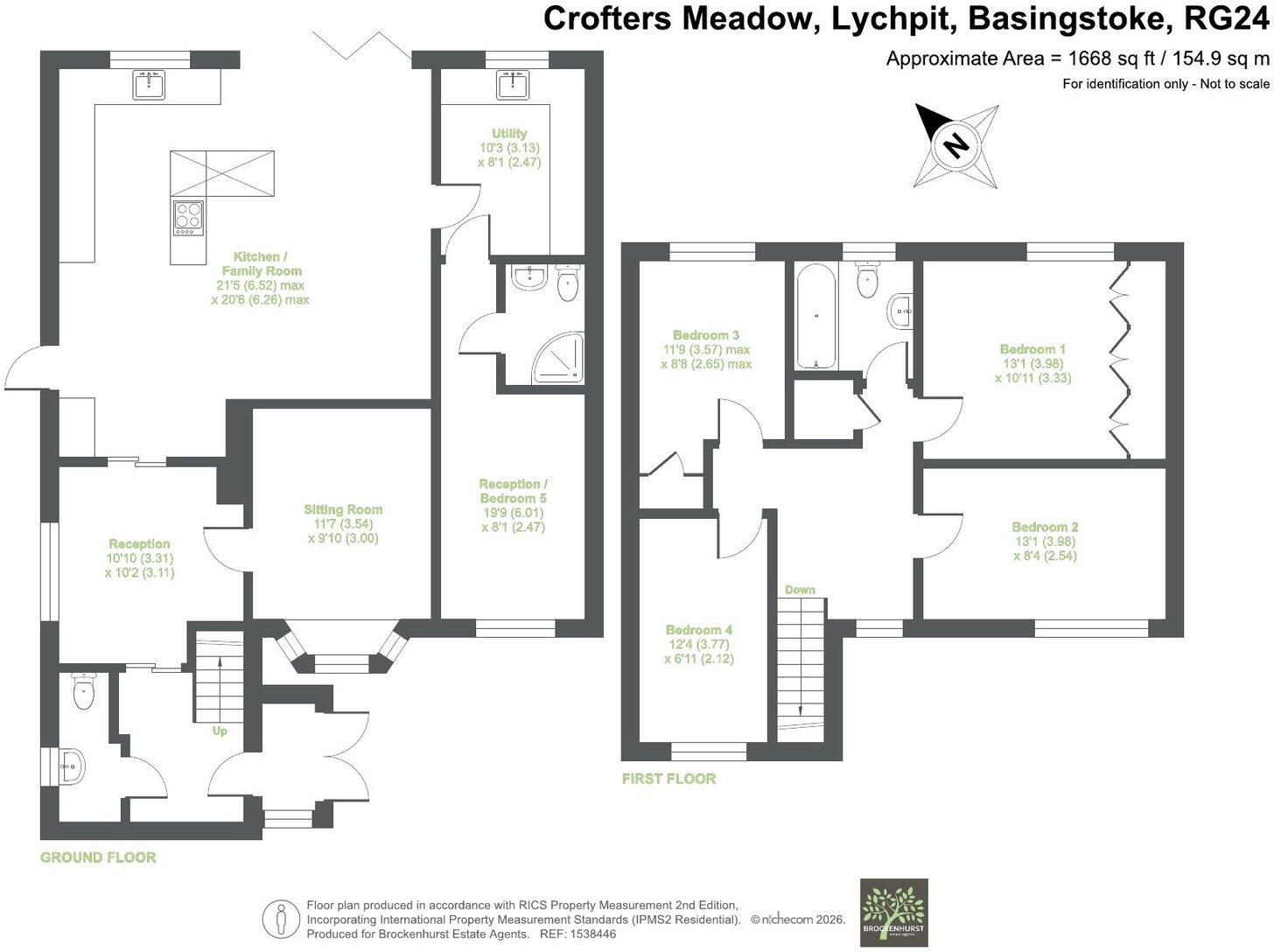Crofters Meadow, Lychpit, Basingstoke RG24 8RX floorplan