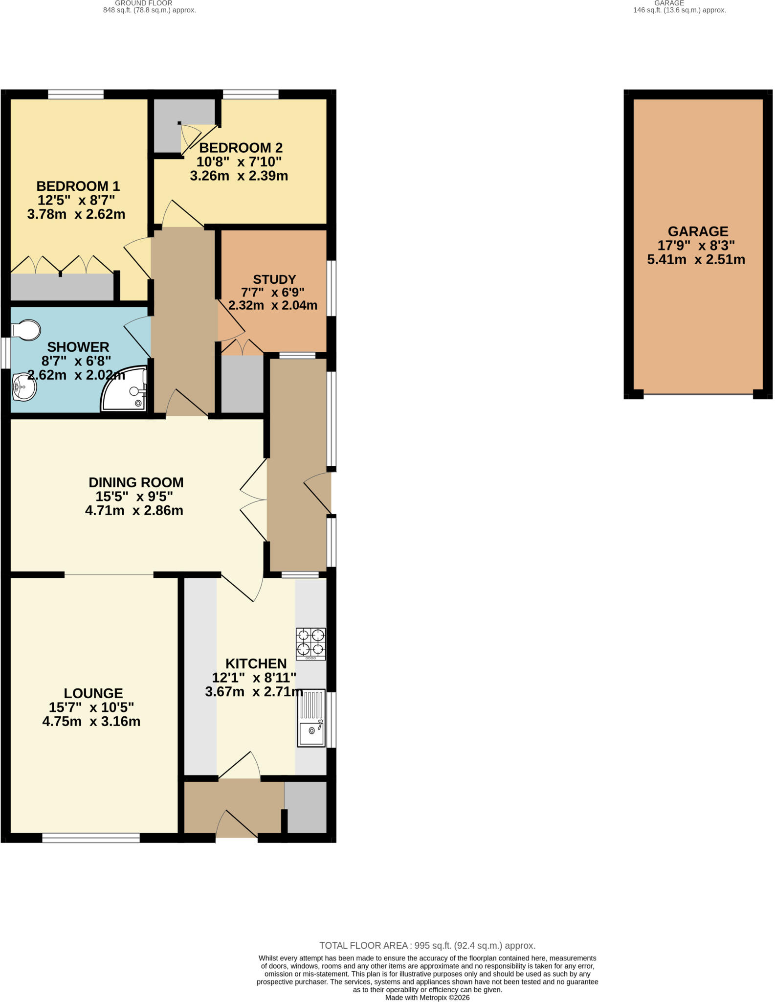 Arundel Close, Gainsborough, DN21 floorplan