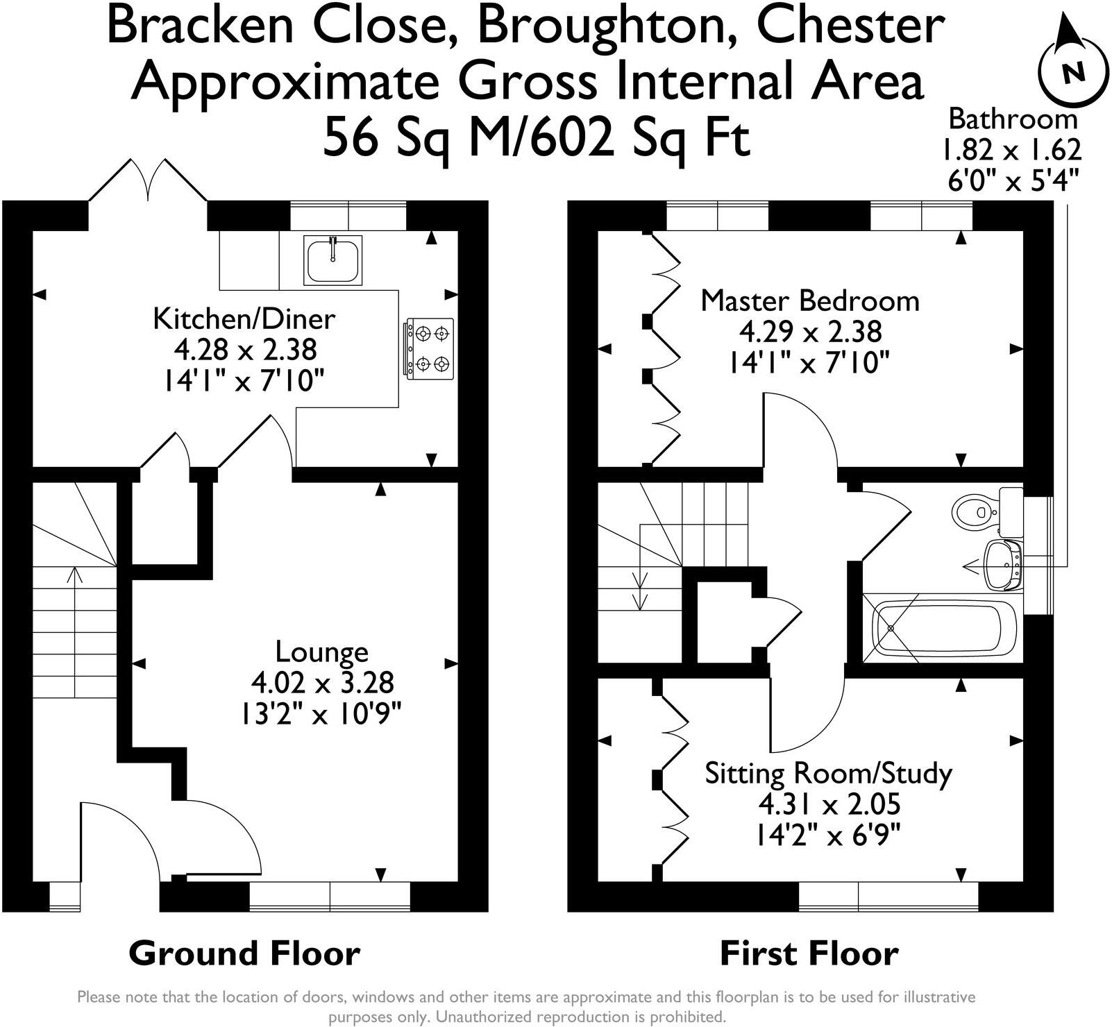 Bracken Close, Broughton, CH4 floorplan