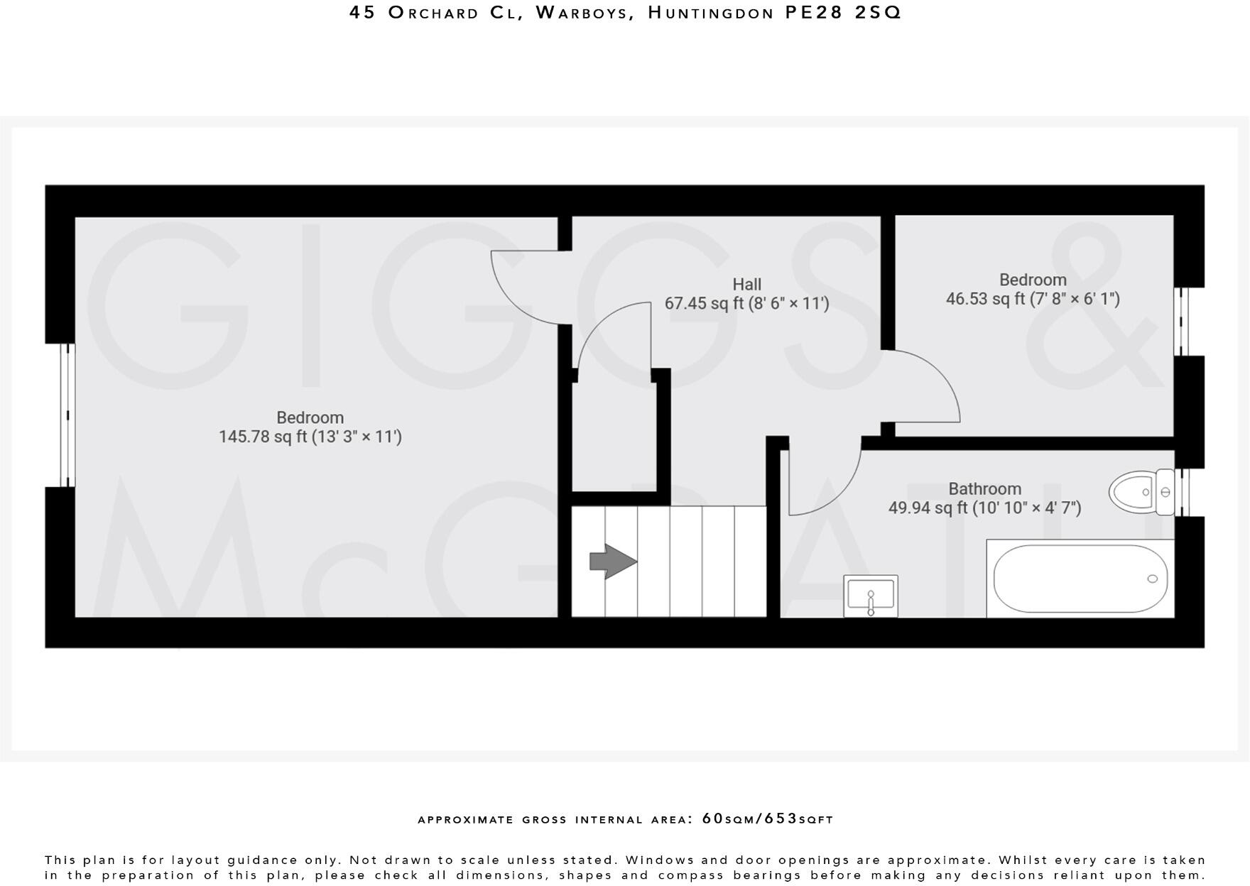 Orchard Close, Warboys, Huntingdon, Cambridgeshire, PE28 2SQ floorplan