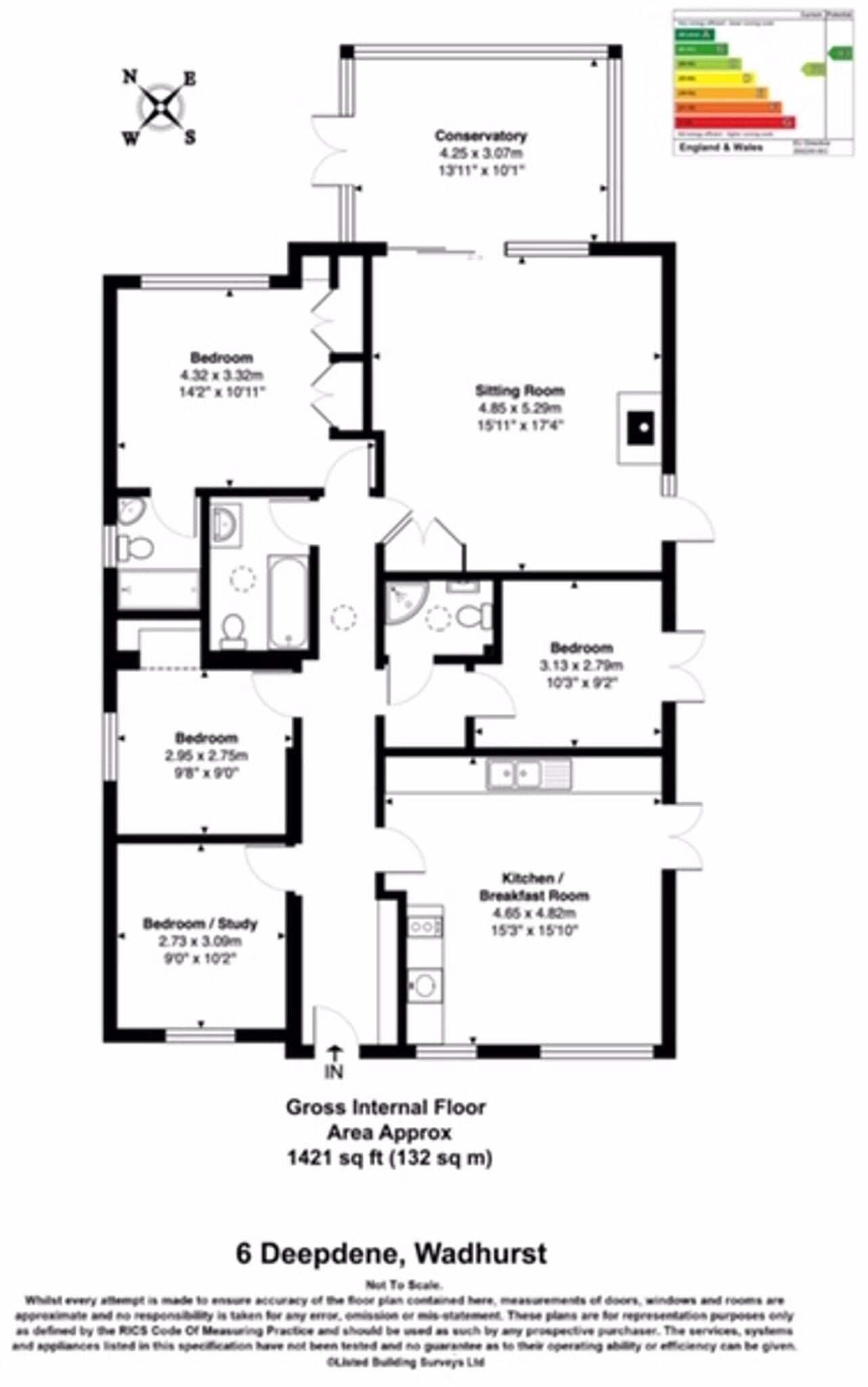 Deepdene, Wadhurst, TN5 floorplan