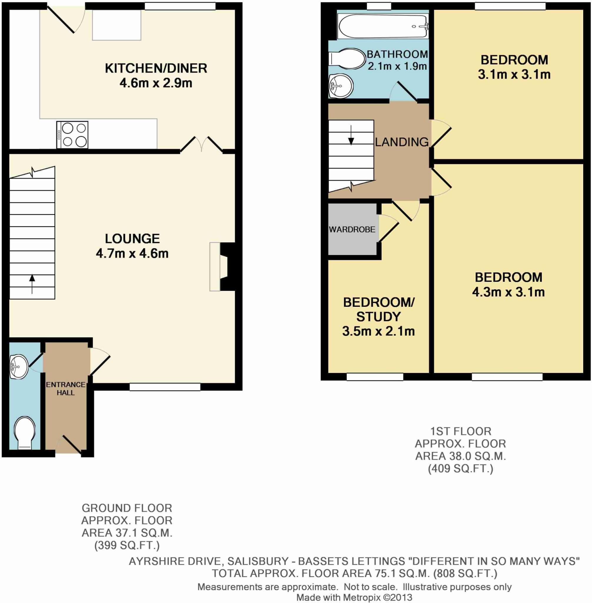 Ayrshire Close, Fugglestone Red, Salisbury, SP2 floorplan