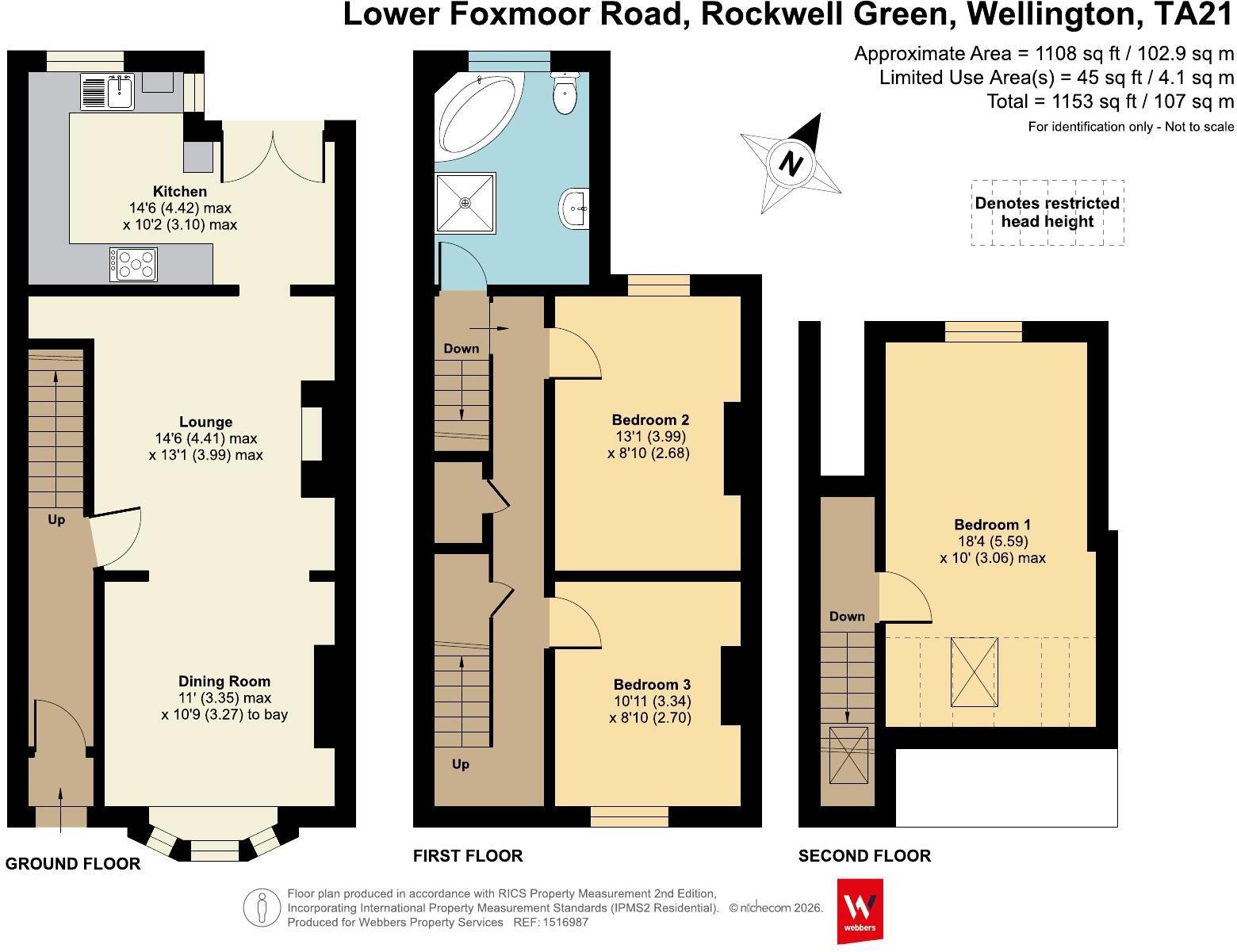 Lower Foxmoor Road, Rockwell Green, Wellington, TA21 floorplan