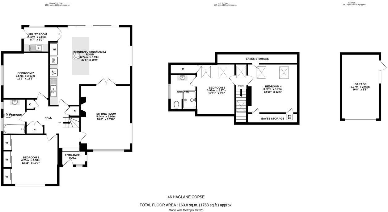 Haglane Copse, Pennington, Lymington, SO41 floorplan