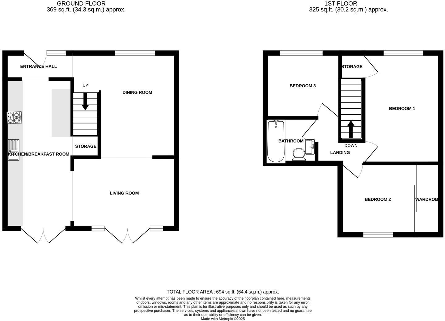 **CHAIN FREE** Jardine Road, Basildon floorplan