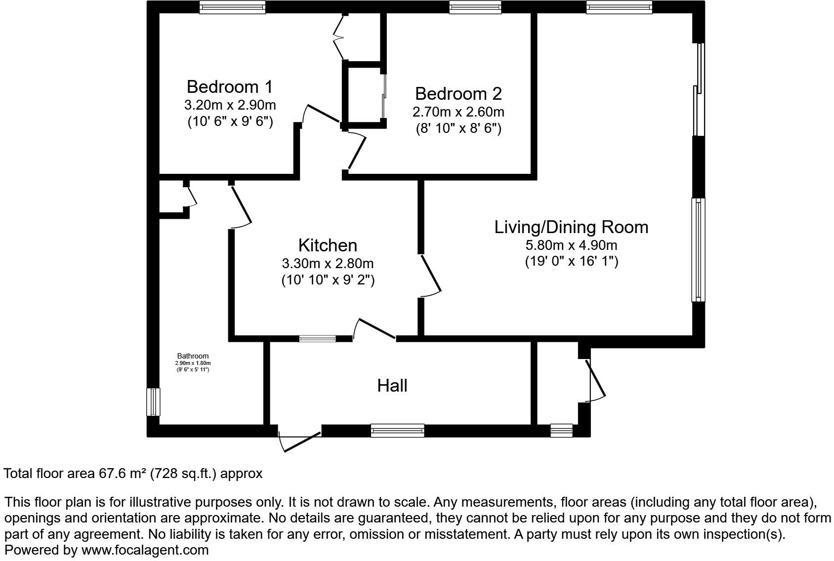 15 Ash Way, Builth Wells, Powys, Mid Wales, LD2 floorplan