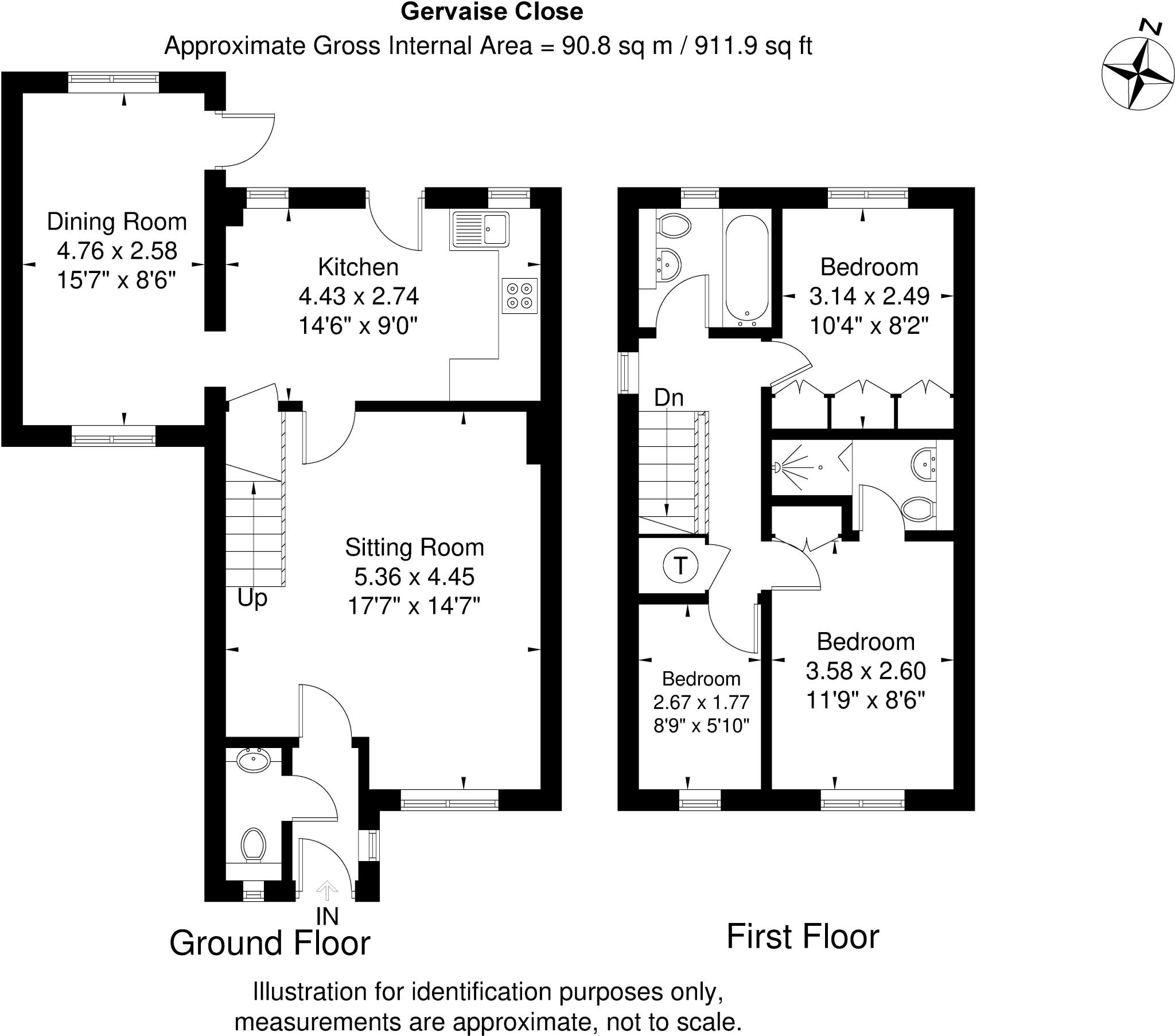 Gervaise Close, Slough, Berkshire, SL1 floorplan