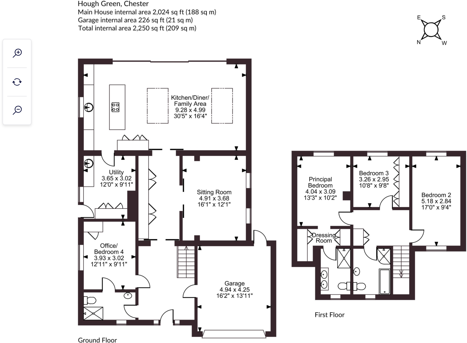 Hough Green, Chester floorplan