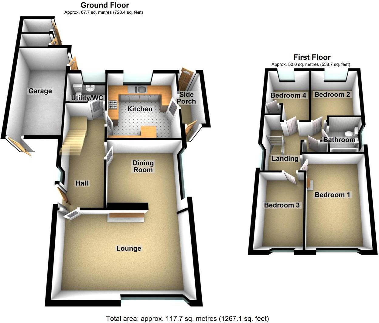 Dunslade Close, Market Harborough floorplan
