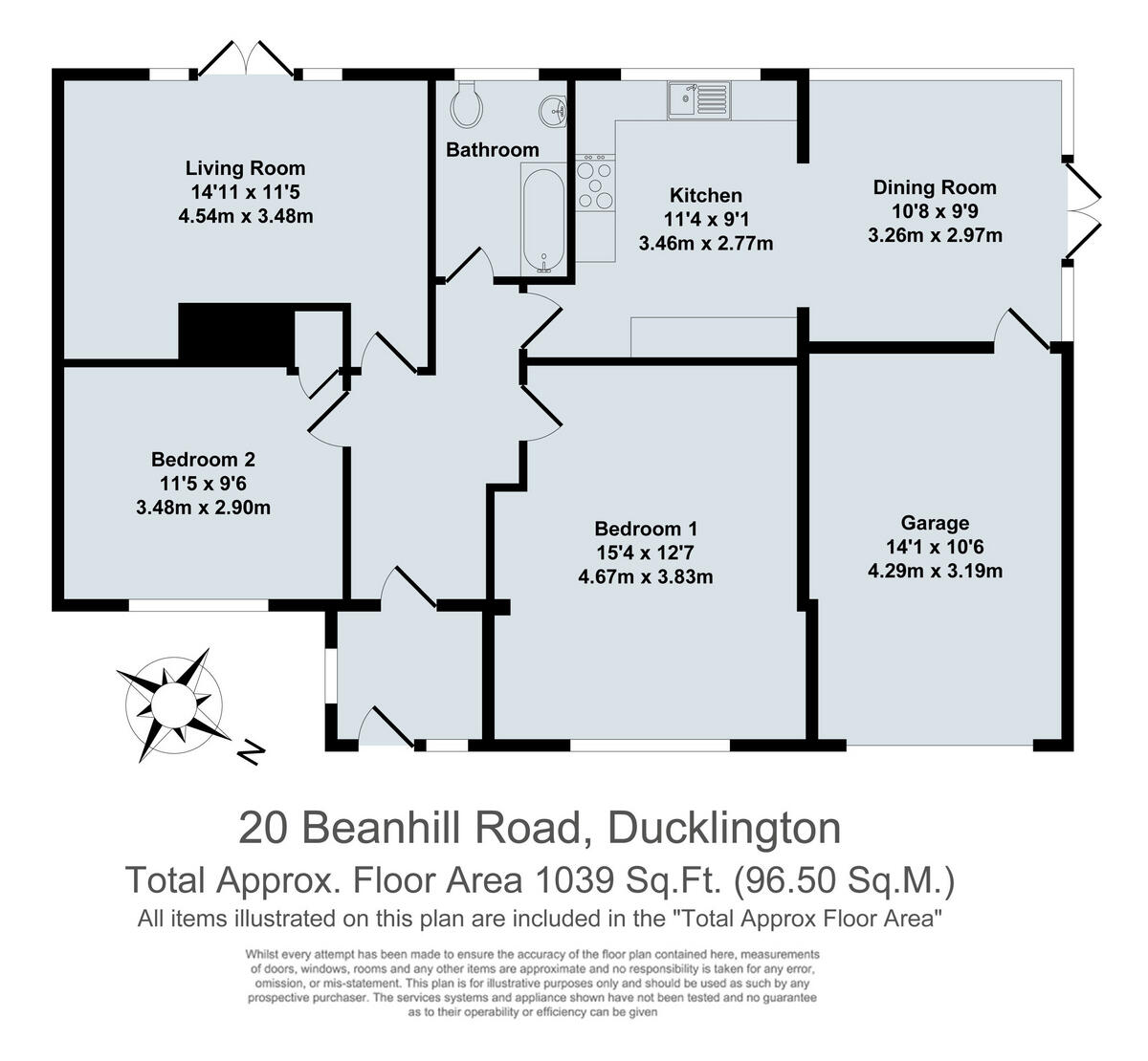 Beanhill Road, Ducklington, OX29 floorplan