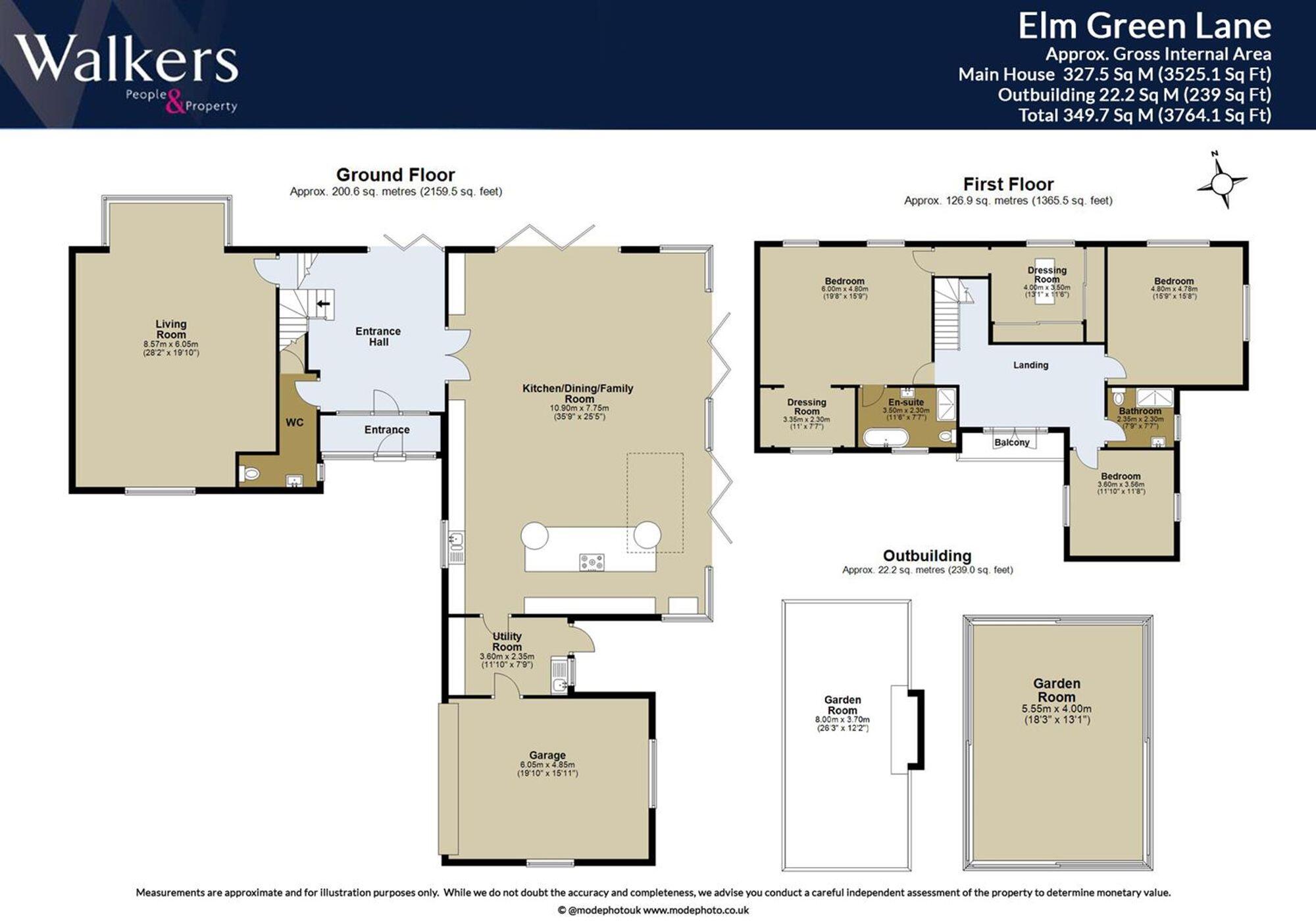 Elm Green Lane, Danbury floorplan