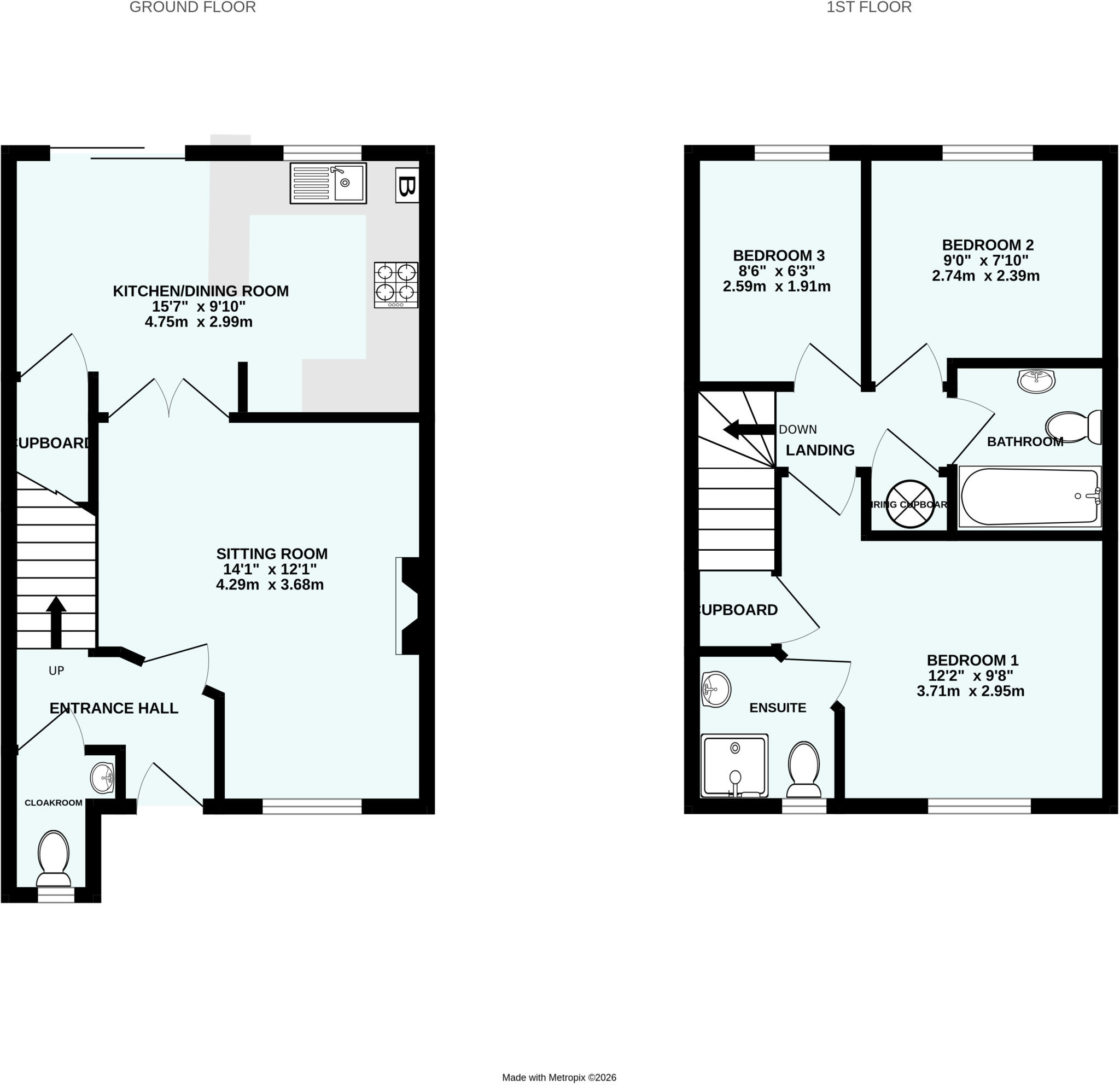 Barle Close, Exeter, Devon floorplan