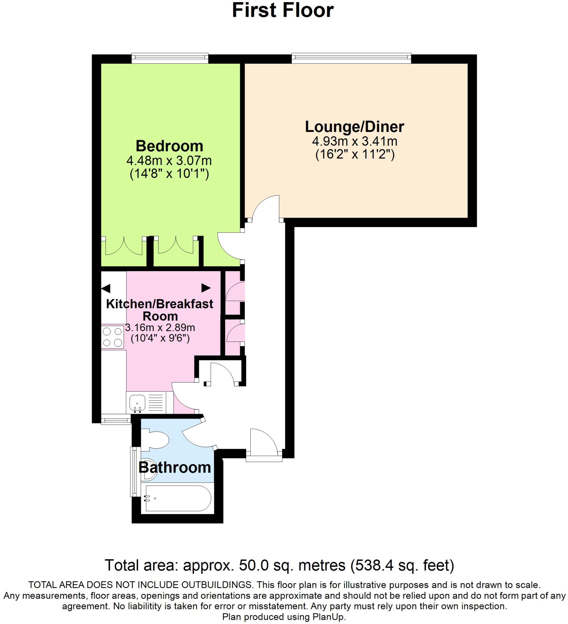 Southview Court, Southwick floorplan