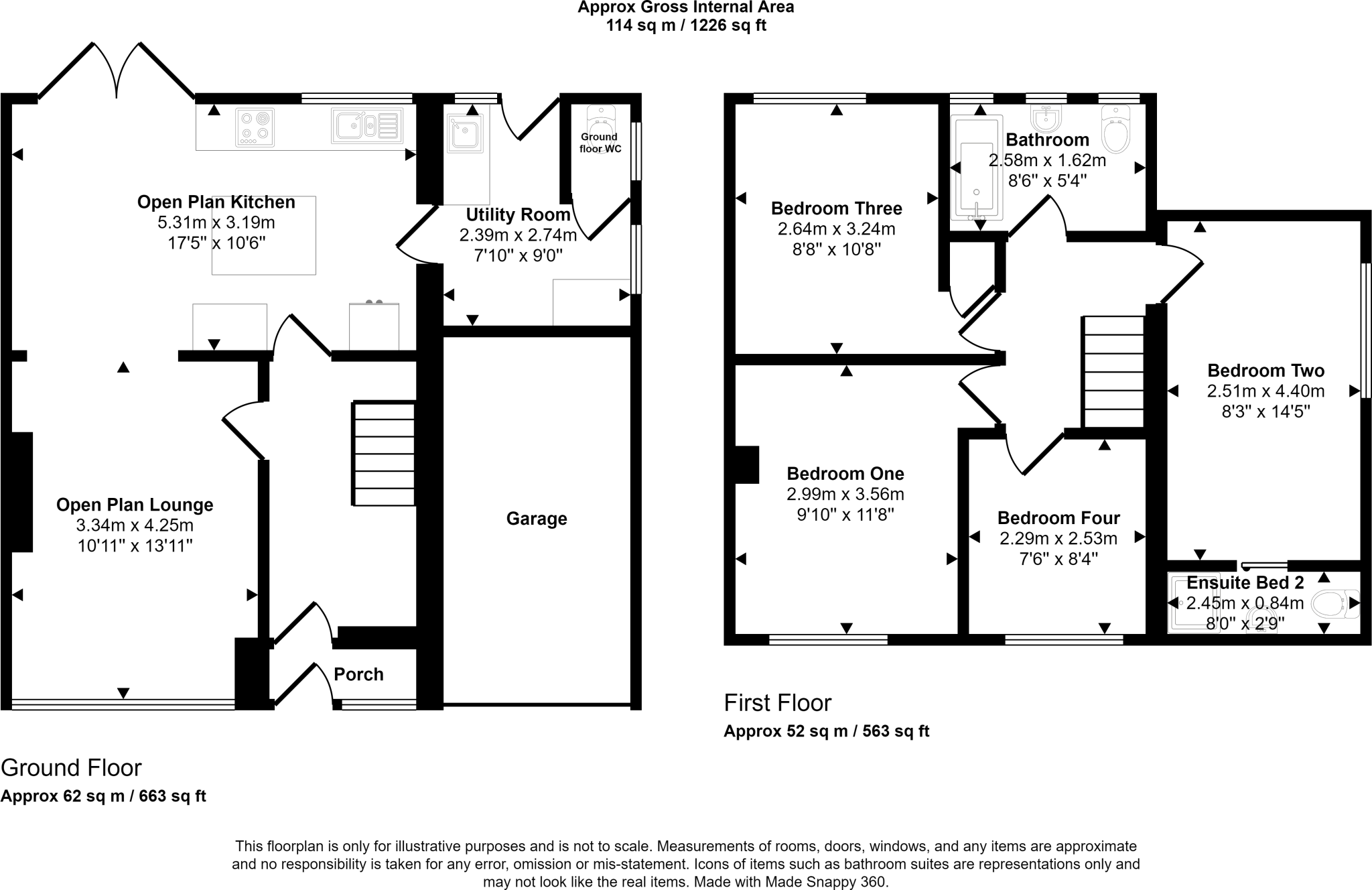 Meadway, Forest Hall, Newcastle upon Tyne, Tyne and Wear, NE12 9RE floorplan