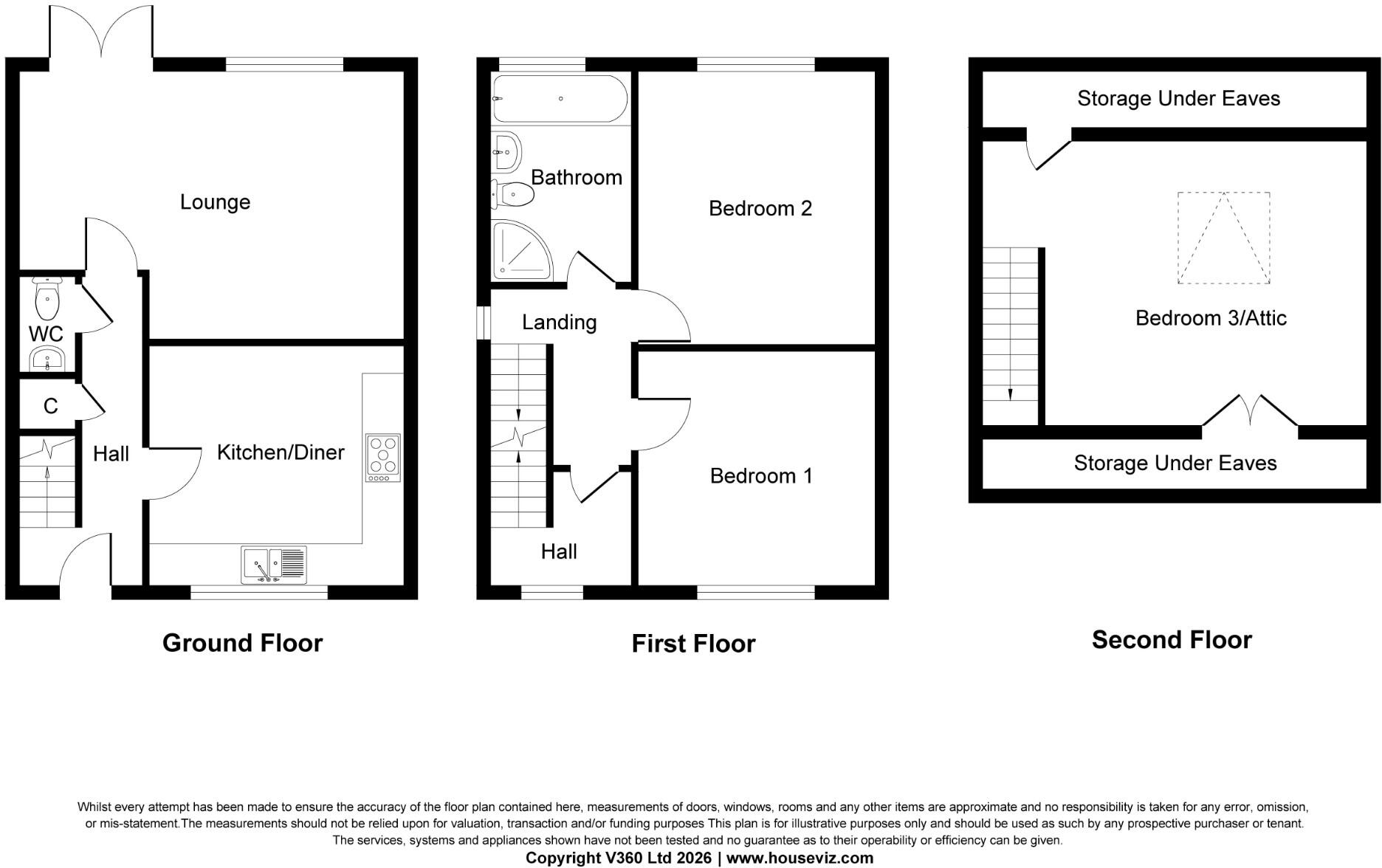 1 Eric's Way, Halifax, West Yorkshire, HX2 9BG floorplan
