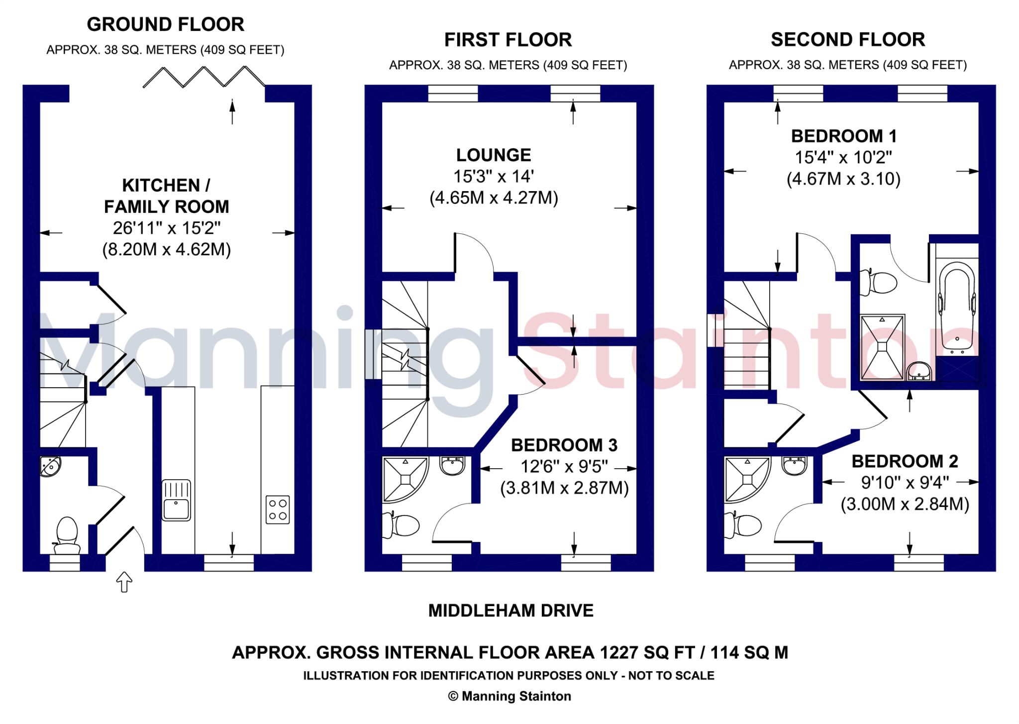 Middleham Drive, Garforth, Leeds, West Yorkshire floorplan