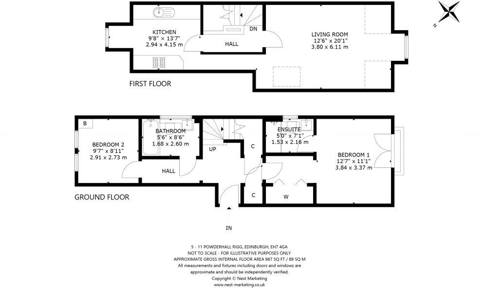 5/11 Powderhall Rigg, Edinburgh, EH7 4GA floorplan
