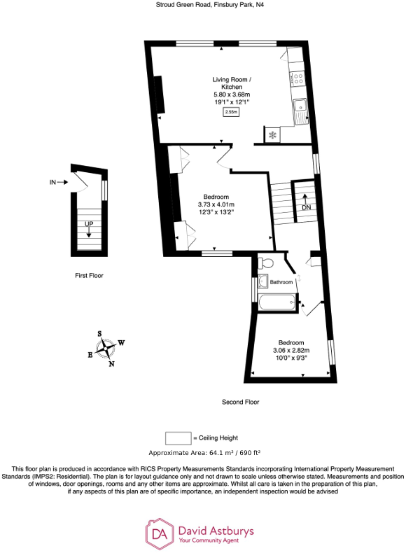 Stroud Green Road, Finsbury Park N4 floorplan