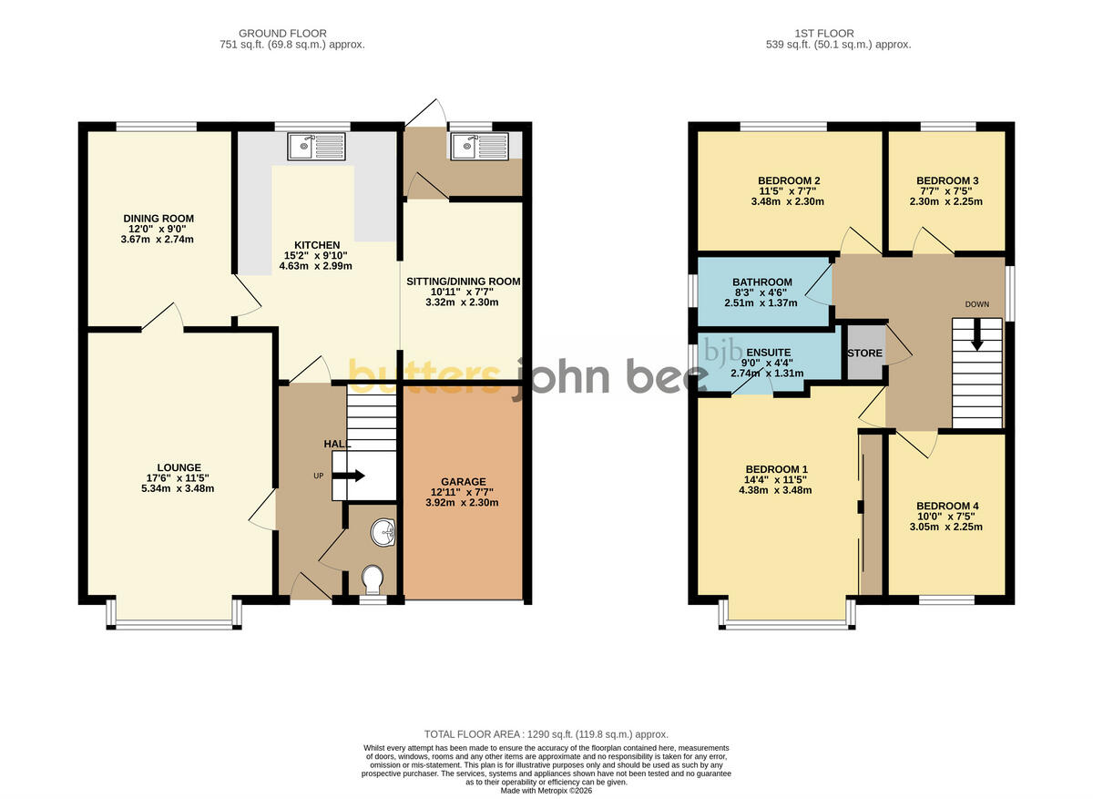 Bronte Drive, HEATH HAYES, Cannock floorplan