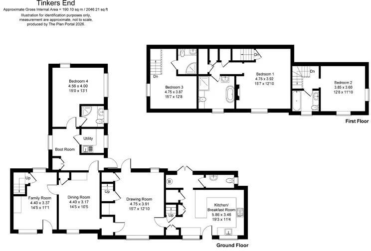 Manor Road, Oving, Buckinghamshire.  floorplan
