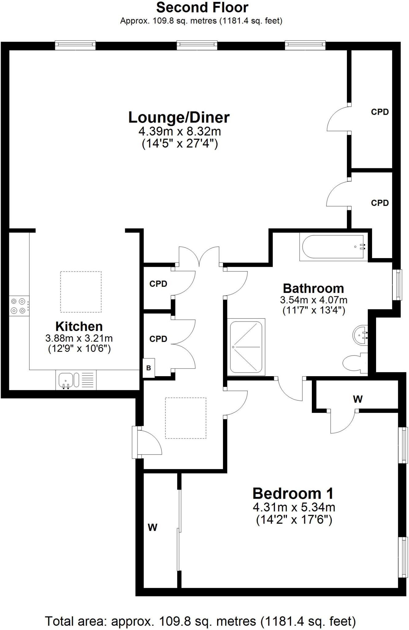 Great Easton, Dunmow floorplan