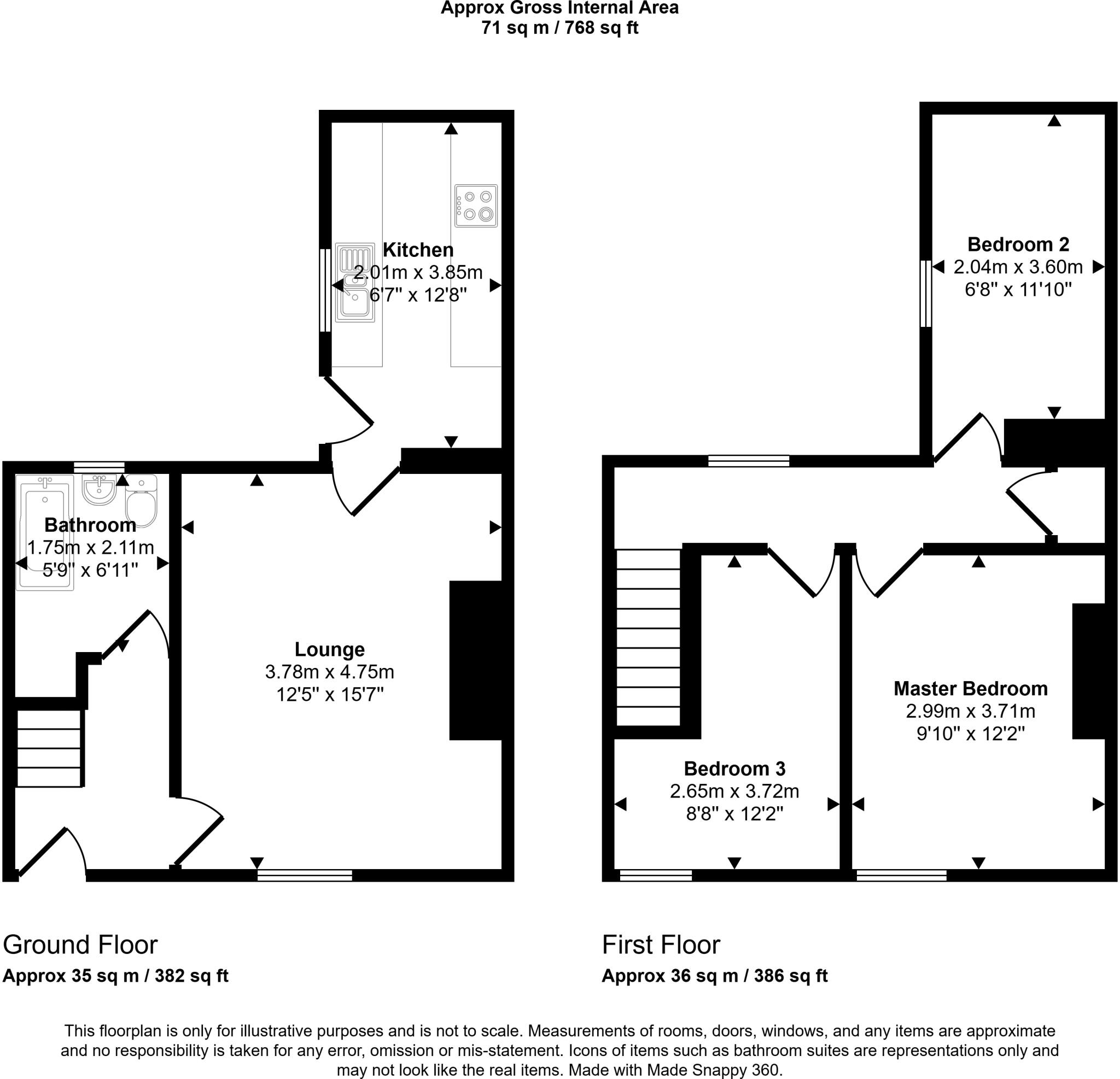 Arthur Street, High Handenhold, Chester Le Street, Durham, DH2 1QE floorplan