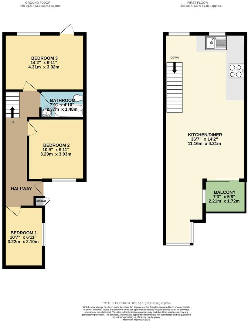 Ffordd Garnedd, Y Felinheli floorplan