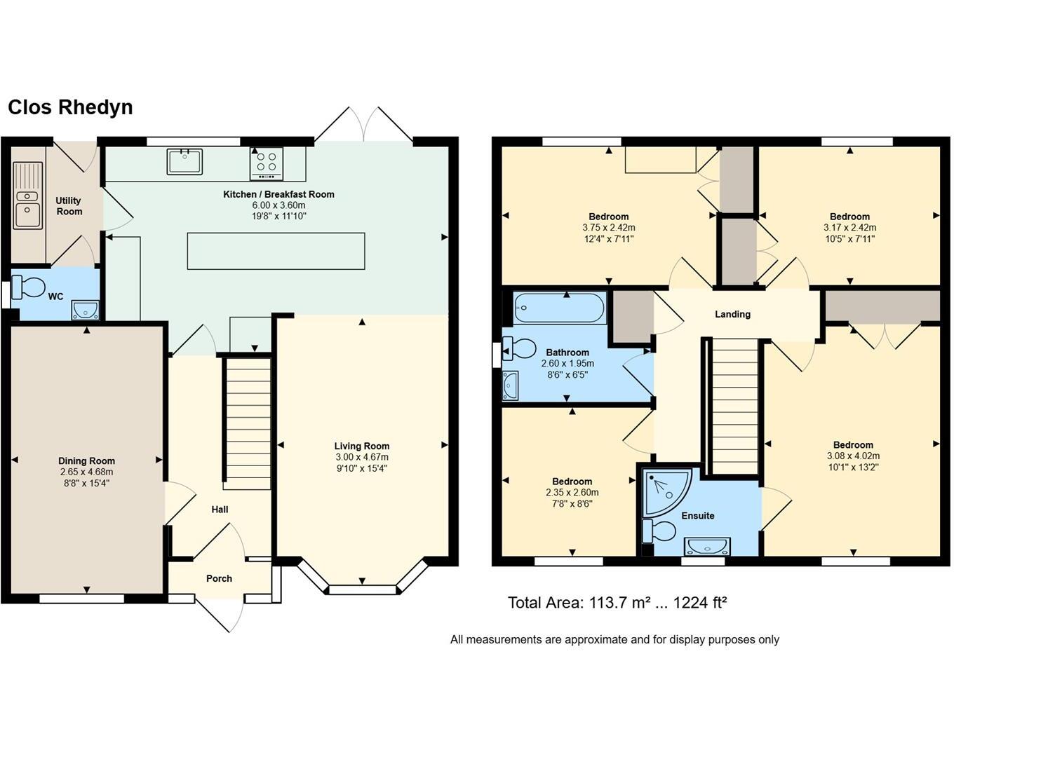 Clos Rhedyn, Cardiff floorplan