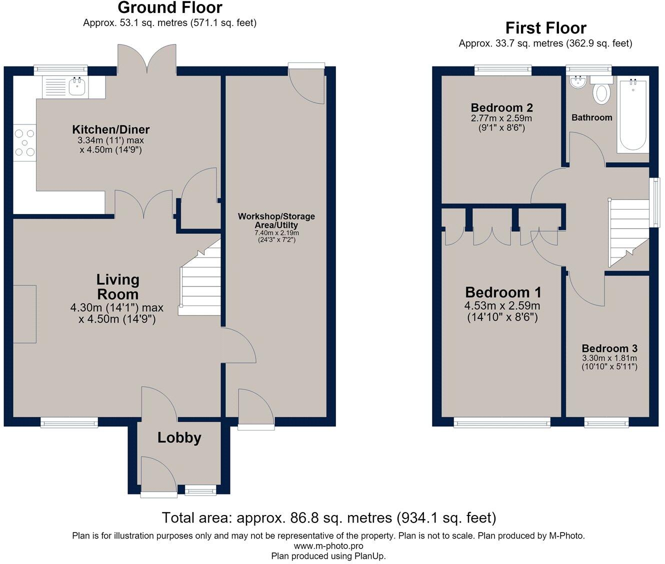 Grange Drive, Melton Mowbray, Leicestershire floorplan