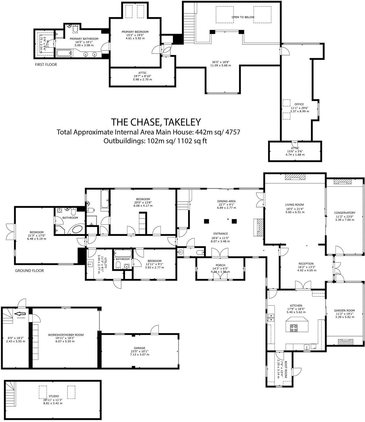 Jacks Lane, Takeley, Bishop's Stortford, CM22 floorplan