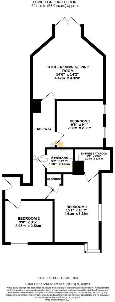 Hillstead House, Weston Park East, Bath, BA1 floorplan