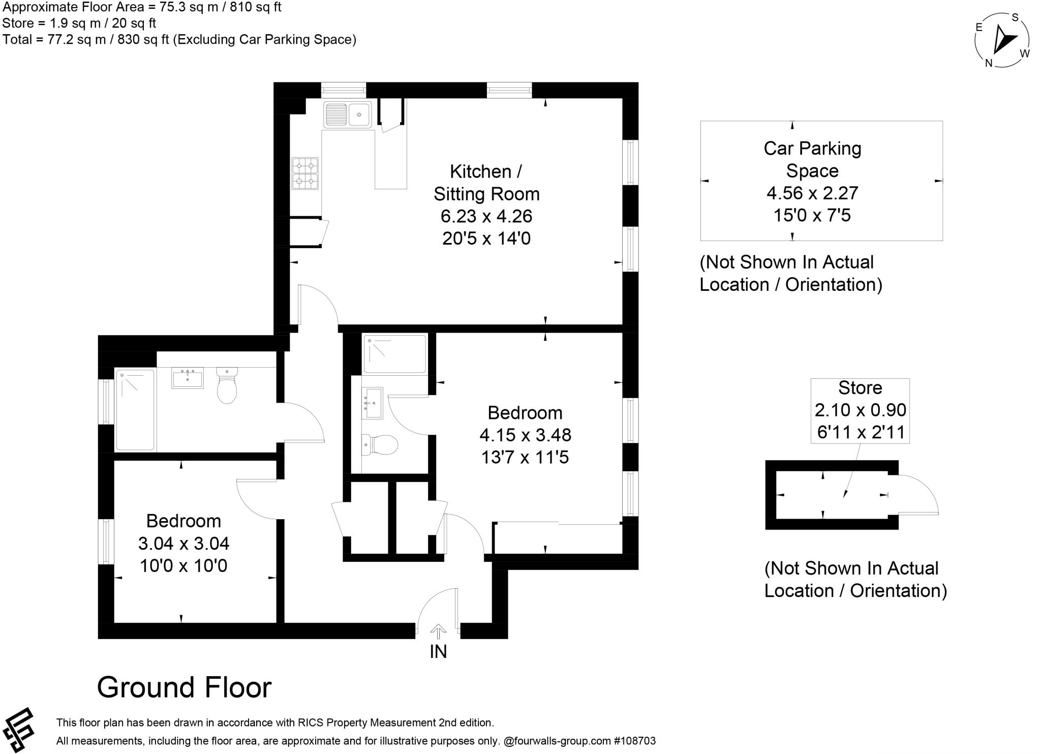 3, The Old Police Station, Station Road, Alresford, Hampshire, SO24 floorplan