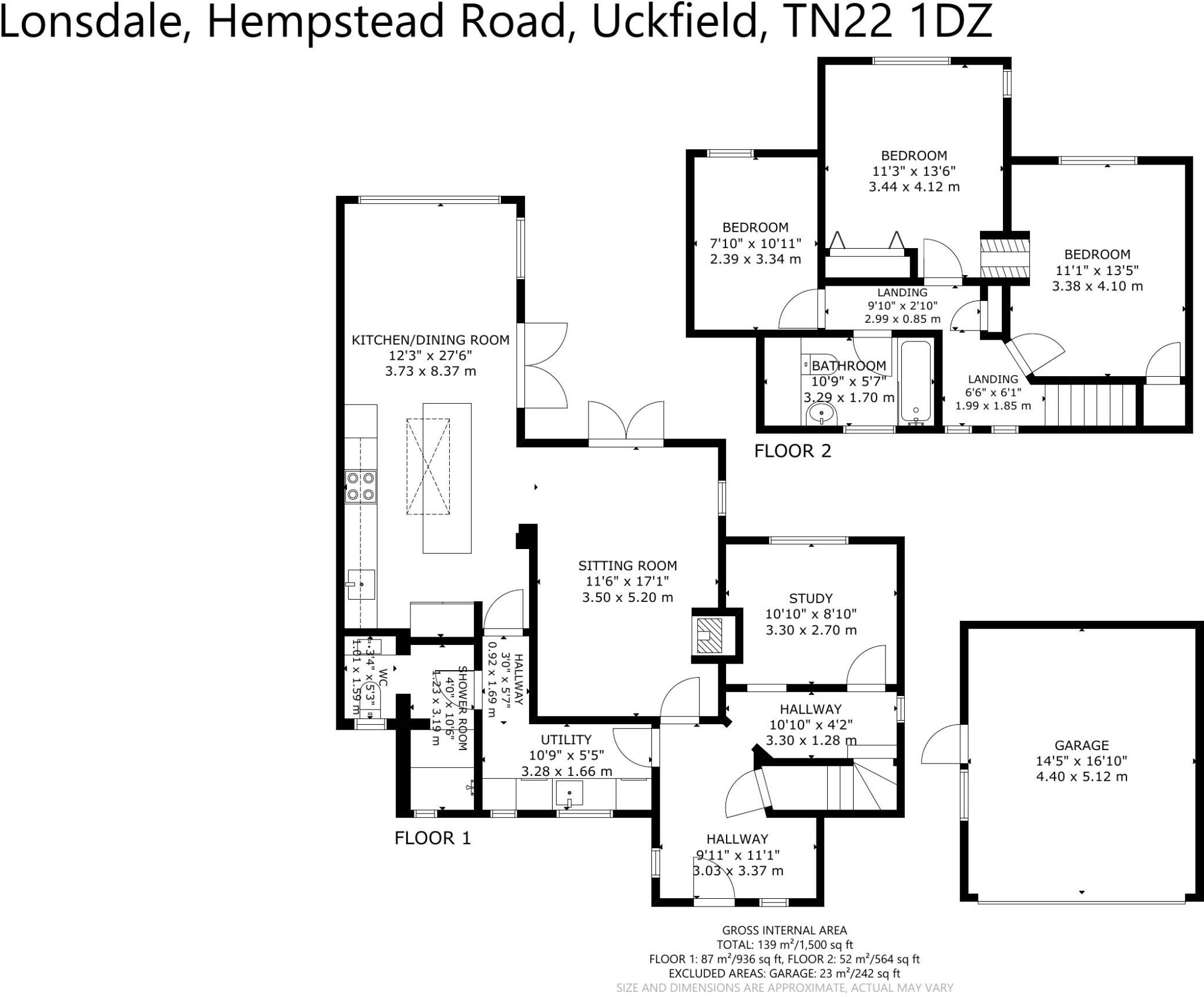 Hempstead Road, Uckfield, East Sussex, TN22 floorplan