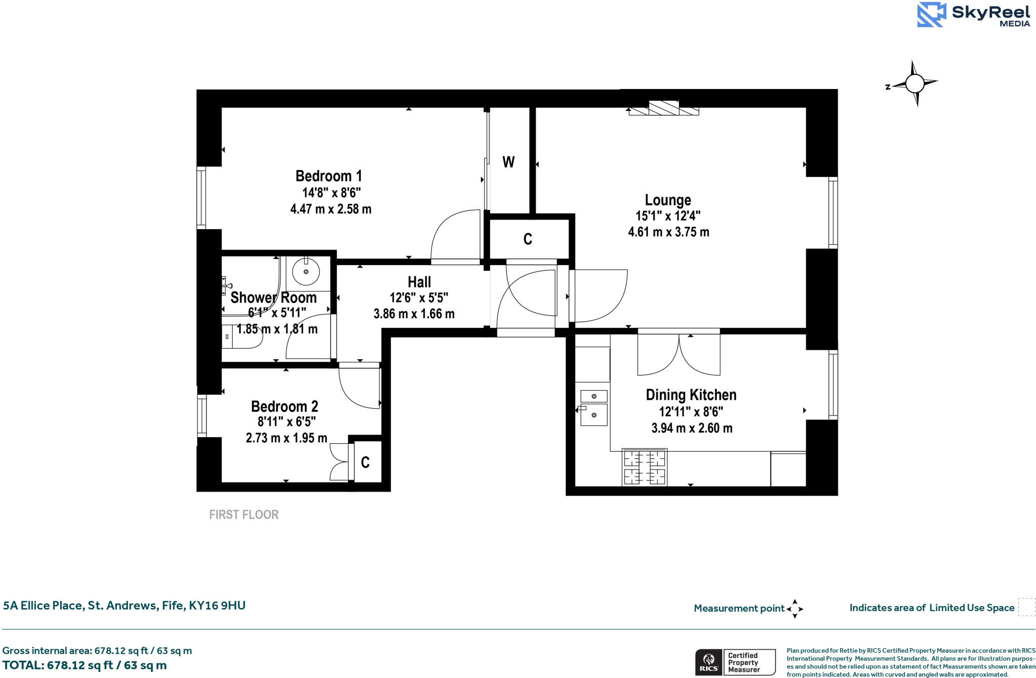 5A, Ellice Place, St. Andrews, Fife floorplan