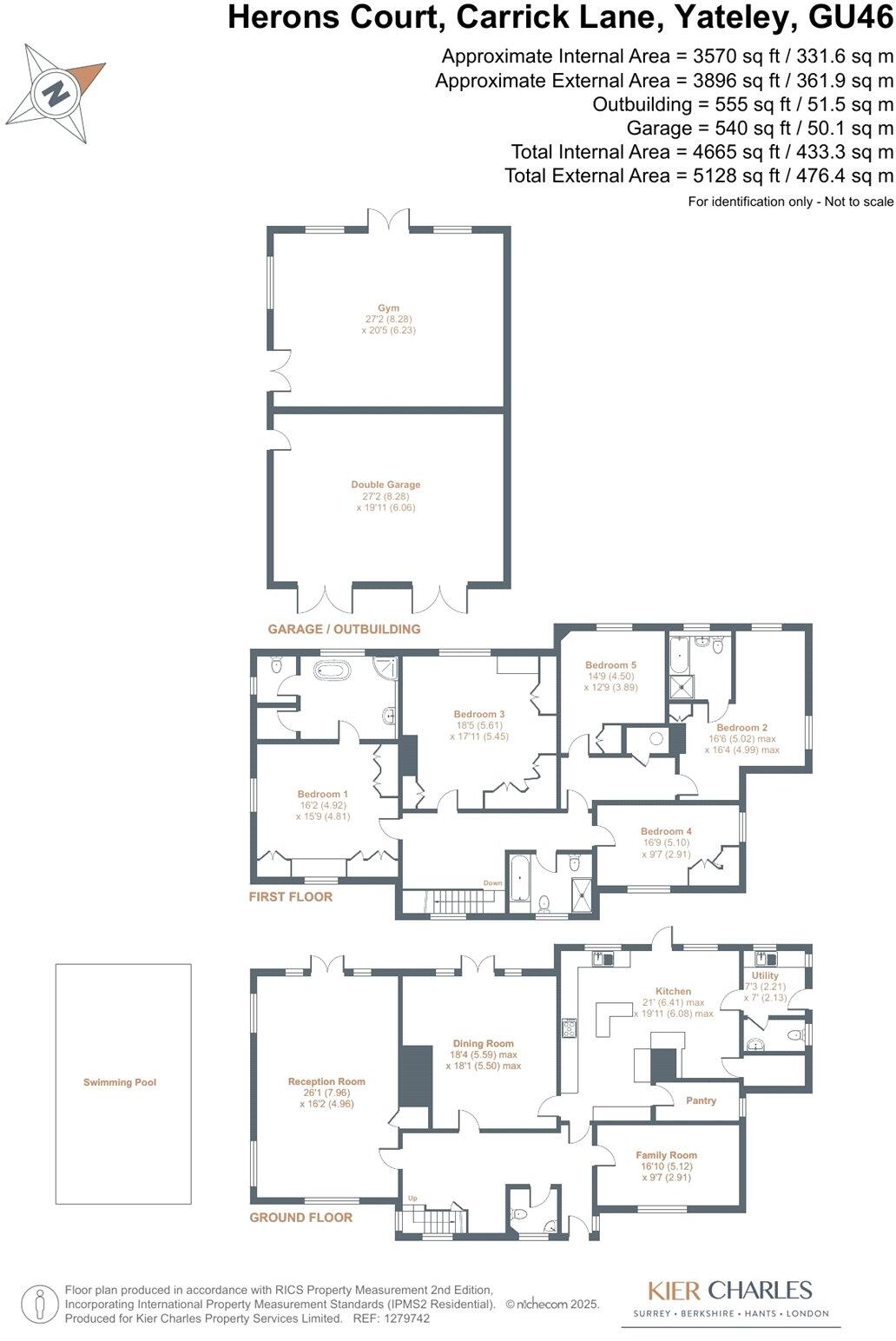 Carrick Lane, Yateley, Hampshire, GU46 floorplan