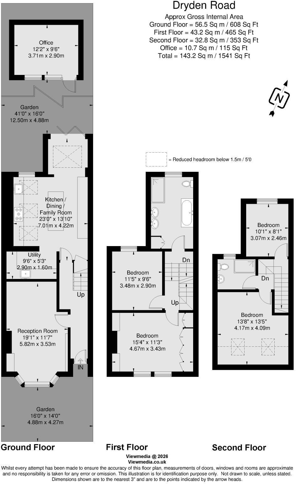 Dryden Road, Wimbledon, London, SW19 floorplan