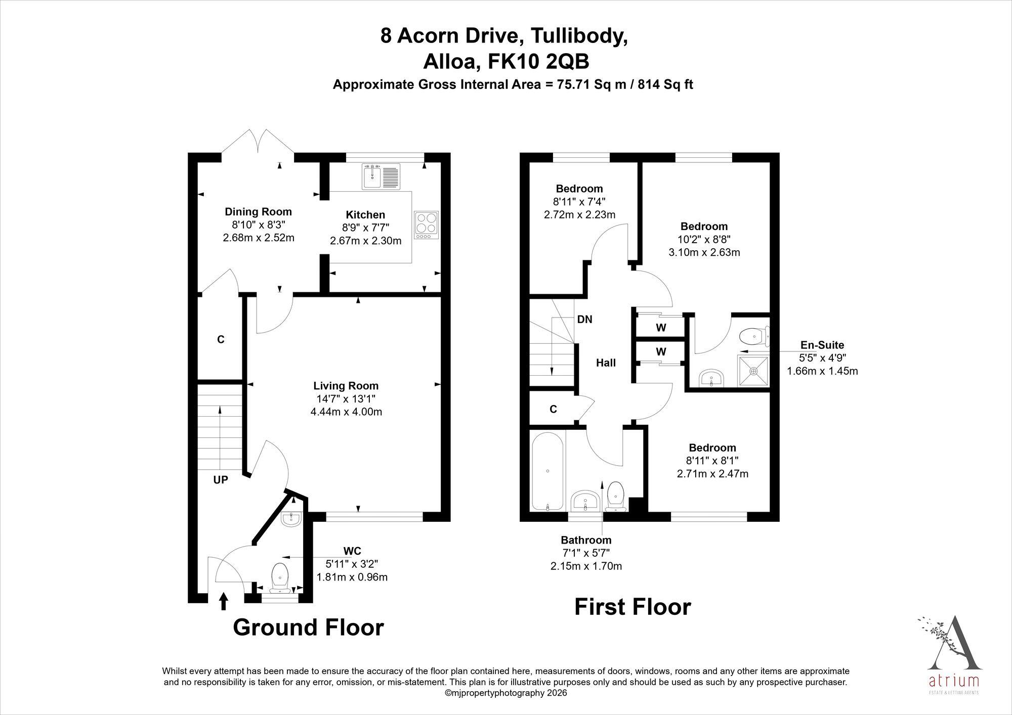 Acorn Drive, Tullibody, FK10 floorplan